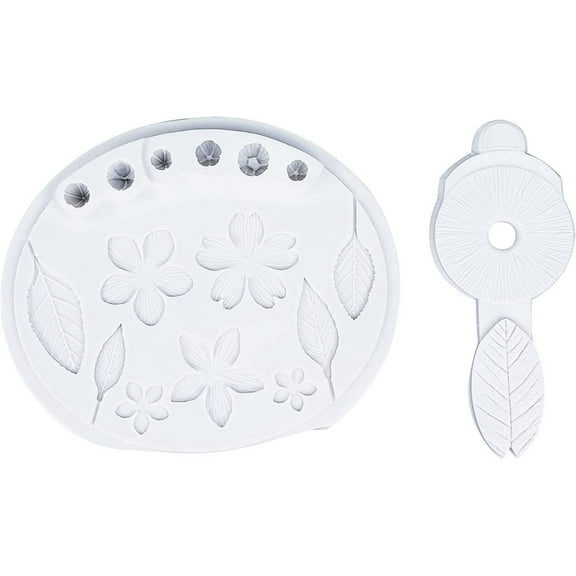 O'Creme Silicone Fondant Mold Set, Blossoms