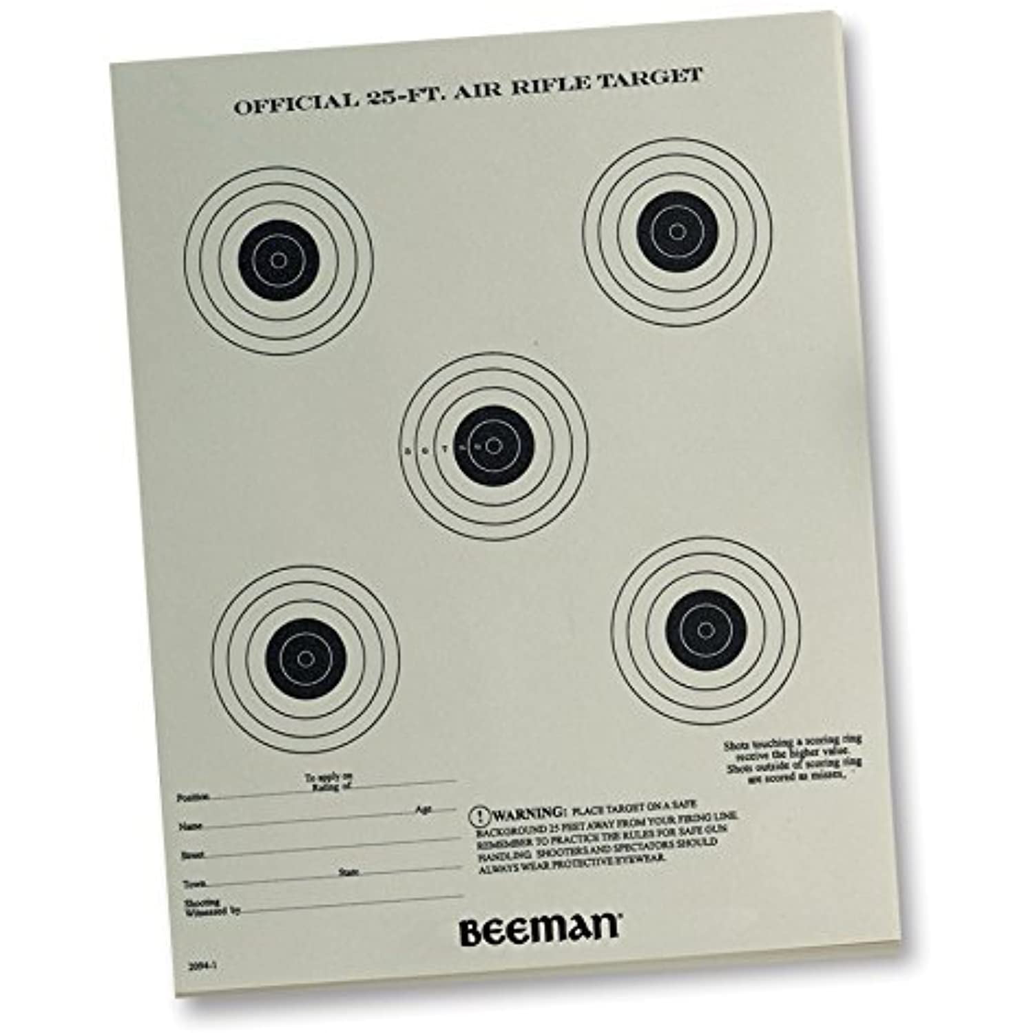 beeman paper targets walmart com