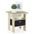 thumbnail image 3 of Furinno Andrey Engineered Wood End Table with Bin Drawer in Steam Beech/Natural, 3 of 6