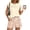 285#Beige, variant on Two Piece Sets for Women Trendy Short Sets Beach Vacation Clothes Airport Travel Cruise Summer Outfits Yellow M