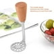 thumbnail image 5 of Triturador De Patatas Con Mango De Madera Triturador Manual Con Mango De Madera Triturador De Alimentos Conciso Con Mango Grueso Para Restaurante De Cocina Guardurnaity HA016367-00, 5 of 7