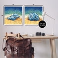 thumbnail image 4 of Stupell Industries Conch Shells on Shore Animals & Insects Painting White Framed Art Print Wall Art, 24 x 24, Set of 2, 4 of 10