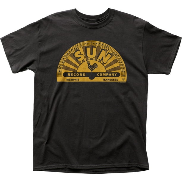 Sun Records Record Label Société Tee-Shirt Logo Memphis Adulte