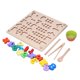 thumbnail image 3 of Rompecabezas de forma de Número Higoodz Juego de cuentas de Tablero de clavija de Madera con Tazón de silicona, 3 of 8