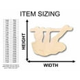 thumbnail image 2 of Unfinished Wood Sloth Silhouette - Craft- up to 46" DIY 18" / 1/4", 2 of 3