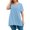 #A03-Sky Blue, variant on Xyxonk Women's Plus Size Tops Cute Plus Size Tunics Crew Neck Plus Size Top 2x Short Sleeves Basic Solid Color Dressy Casual Tshirt Loose Fit Womens Clothing Khaki 5XL