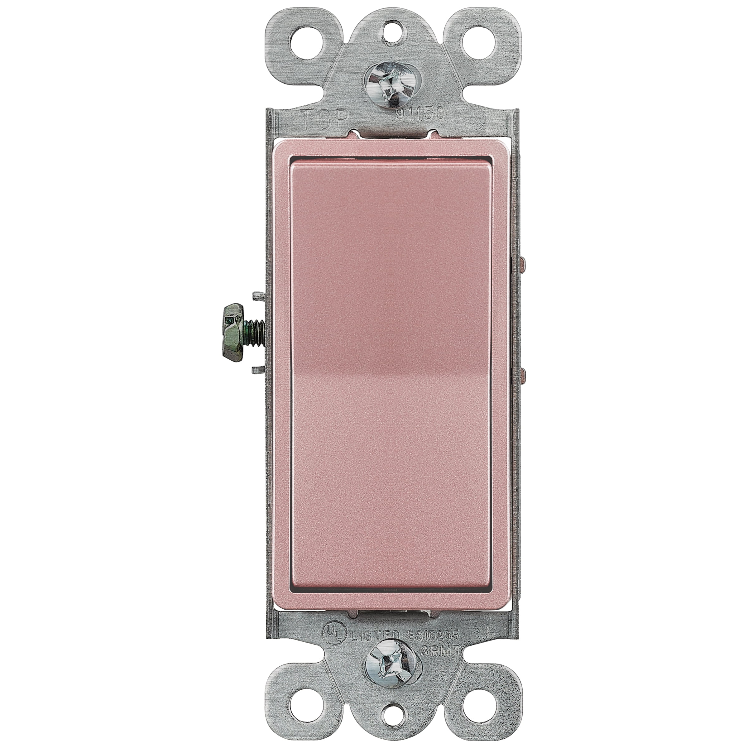 ENERLITES Decorator Paddle Light Switch, Single Pole or Three Way, 3