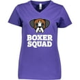 thumbnail image 3 of Inktastic Dog Boxer Squad Women's V-Neck T-Shirt, 3 of 5