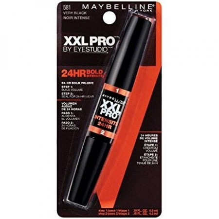Maybelline New York XXL 24Hr Bold Mascara, Very Black 581, 0.3 Fluid Ounce