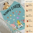 thumbnail image 3 of Easter Gnome 1 Blanket Lightweight Plush Cozy Super Soft Flannel Fleece Throw Swaddle Blanket for Travel Home Decor 40"x30" XS for Pet Toddler, 3 of 6