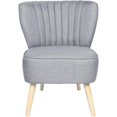 thumbnail image 1 of A Haven Of Comfort, Velvet Accent Chair With Reinforced Frame, High Resilience Foam Ensures Relaxation, Suitable For Living Room, Dining Room, Bedroom Or Conservatory, Grey, 1 of 7