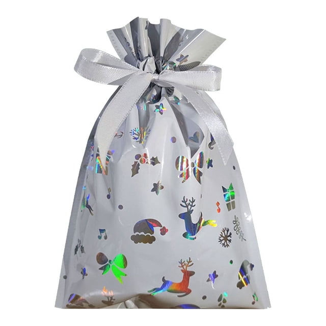 HOZADOIE A Drawstring Home Decor Christmas Decoration Drawstring Drawstring Candy Bag (16*24cm)