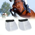 thumbnail image 6 of Horse Bell Boots Protective Hoof Boot Hoof Protection Oxford Fabric Easily Put on and Take Off Sturdy Quick to Wrap Anti Shock for Horse Owners White, 6 of 10