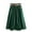 Green, variant on snilers Women's Pleated Skirt High Waist Single Breasted A Line Skirt Solid Color Elegant Work Casual Midi Skirt with Pocket 2024