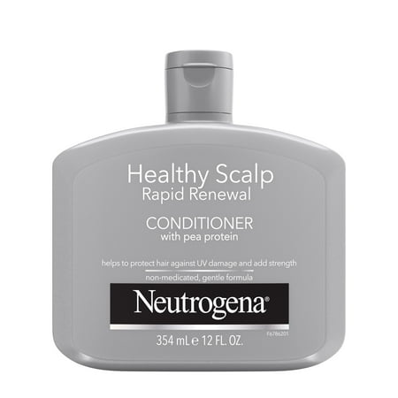 Neutrogena Healthy Scalp Rapid Renewal Conditioner with Pea Protein, UV Damage Protecting Conditioner for Strong Healthy-Looking Hair, 12 Fl Oz