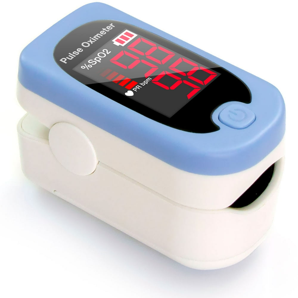 HealthSmart Pulse Oximeter that Displays Blood Oxygen Content and Pulse