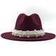 thumbnail image 1 of ¡Rebajas! Sombreros vaqueros Fdelink. Sombrero de copa para mujer, estilo británico, elegante sombrero de jazz, aro de perla con sombrero de copa, sombrero de ala ancha, sombrero de lana para mujer,, 1 of 2