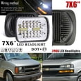 thumbnail image 4 of Pair 7x6" 5X7" INCH LED Headlight Hi or Low Beam Light DRL For 86-95 Jeep Wrangler YJ, 4 of 7