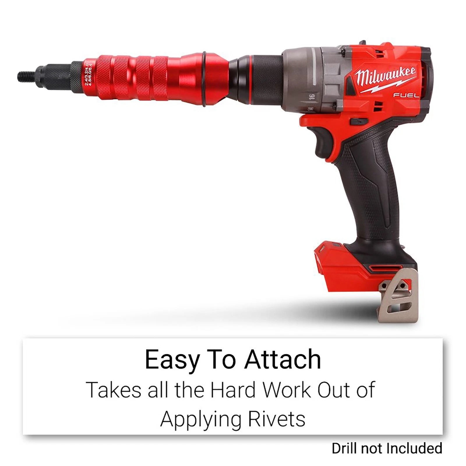 iMeshbean Pneumatic Drill Electric Rivet Nut Gun Adapter Riveter Rivnut M3-M10 150pcs