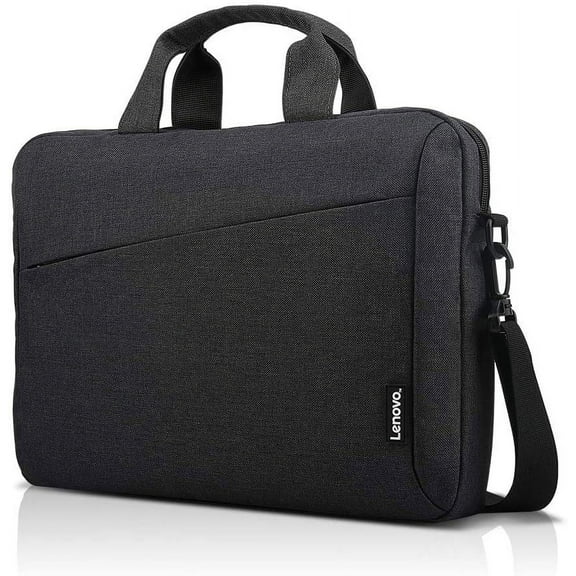 Laptop Shoulder Bag T210, 14-Inch Laptop or Tablet, Sleek, Durable and Water-Repellent Fabric, Lightweight Toploader, Business Casual or School, Black