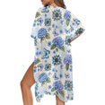 thumbnail image 5 of Xoenoiee Boho Mandala Hydrangea Butterfly Print Women's Swimsuit Cover Up 2026 Casual Short Sleeve Kimono Cardigan Lightweight Summer Casual Open Front Cardigans, 5 of 7