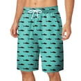 thumbnail image 3 of XINPING Swim Shirt Men Breathable Hawaiian Print Quick-Dry Swimming Swimsuit Beach Shorts Big and Tall Anti-Chafe Mens Summer Clothes, 3 of 6