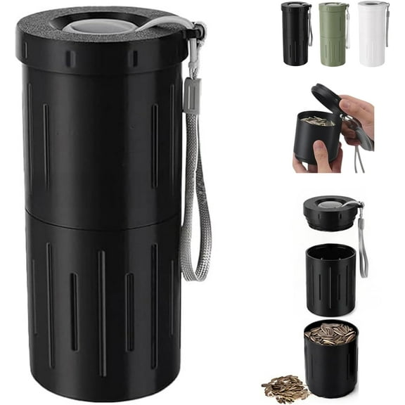 Portable Sunflower Seed Spit Cup for Trip & Outdoor – 3D Printed with Shell Storage, Sturdy Pistachios Nut Bowl Seed Lovers Gift for Sports Games & In-Car Use