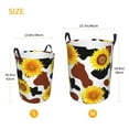 thumbnail image 3 of Fotbe Sunflower Cow Cesto de Ropa con Asas, Cesto Impermeable de Gran Capacidad, Bolsa de Lavado para Dormitorio, Cesto de Ropa con Ruedas y Asas-Medium, 3 of 6