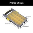 thumbnail image 5 of Lerpwige Stackable Tool Case Feature 14 Individual Compartments And Clear Cover Perfect For Mechanics And Technicians, 5 of 8