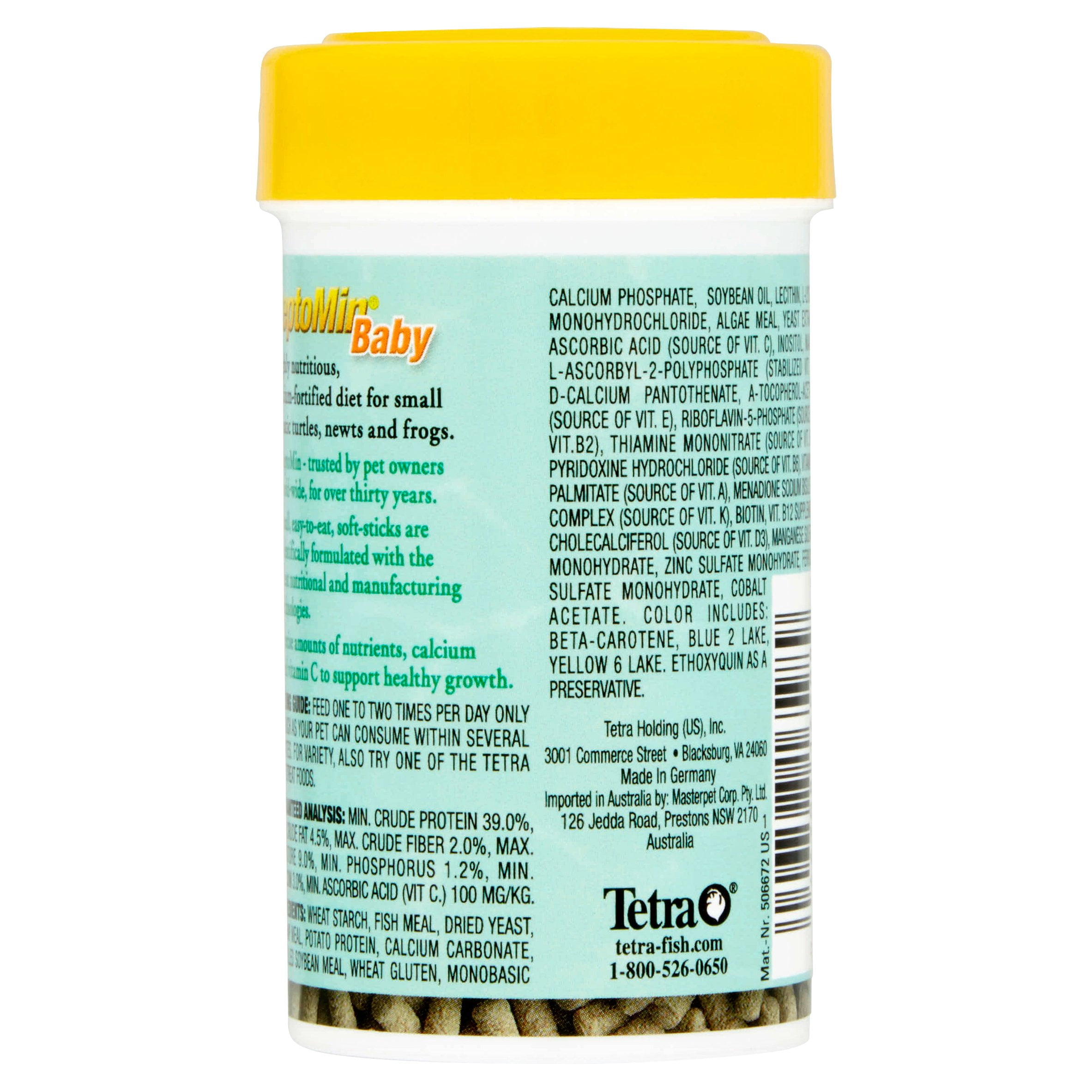 (2 pack) Tetra ReptoMin Baby Floating Food Sticks for Baby Aquatic Turtles and Small Amphibians and Reptiles, .92 oz.