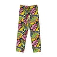 thumbnail image 6 of Uemuo Colrful Tropical Leaves Pattern Men's Wide Leg Palazzo Lounge Pants with Pockets Light Weight Loose Comfy Casual Pajama Pants-X-Large, 6 of 9