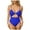 Blue, variant on Womens One Piece Swimsuit Tummy Control Bathing Suit Sexy Flattering Cheeky High Cut Out Cute Ladies Swimwear
