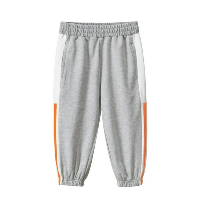 CHUANK Pantalon de Jogging pour Garçons Enfants pour Tout-Petits de 1 à 9 Ans Pantalon à Bas Resserré Pantalon d'Entraînement Doublé de Printemps pour Enfants