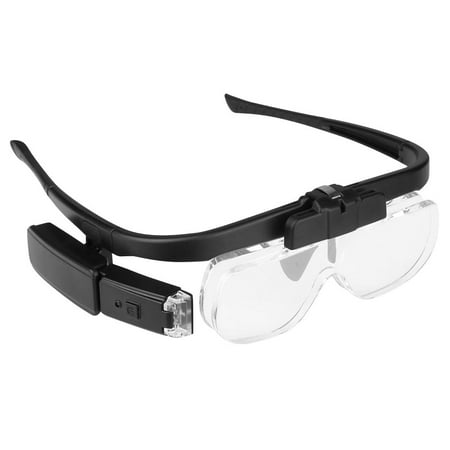 Headband Magnifier Rechargeable Head Mounted Magnifying Glasses with ...