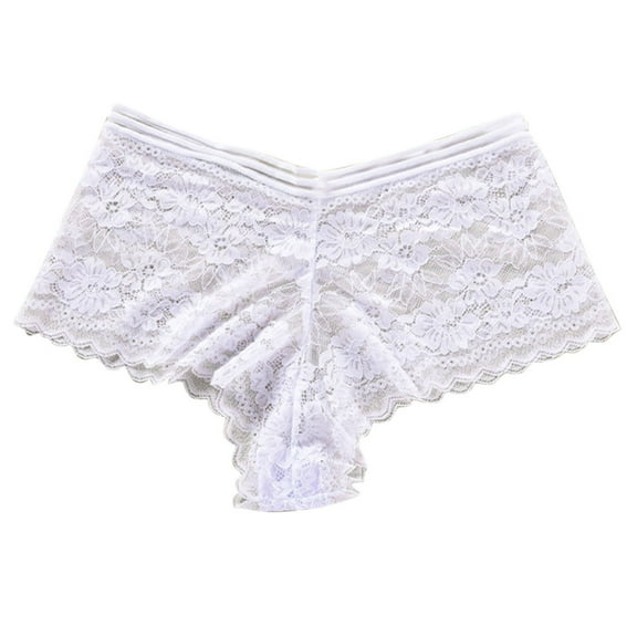 Full Coverage Underwear Womens All Cotton Underwear, Women's Large Size High Waist Breathable Thin Thong Lace Breathable Seamless Underwear