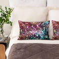 thumbnail image 2 of KLL Color Shiny Pattern Silk Pillowcase for Hair and Skin Standard Size 20"X 30" Soft Breathable Pillow Covers for Sleeping, 2 of 6