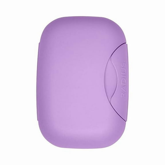 RADIUS Soap Travel Case, BPA-Free Recycled Plastic, Leakproof, Portable for Bathroom, Gym, Home, Camping - Lavender