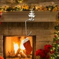 thumbnail image 3 of GUOOL Set of 2 Festive Fireplace Stocking Holders for Christmas Decorations C, 3 of 9