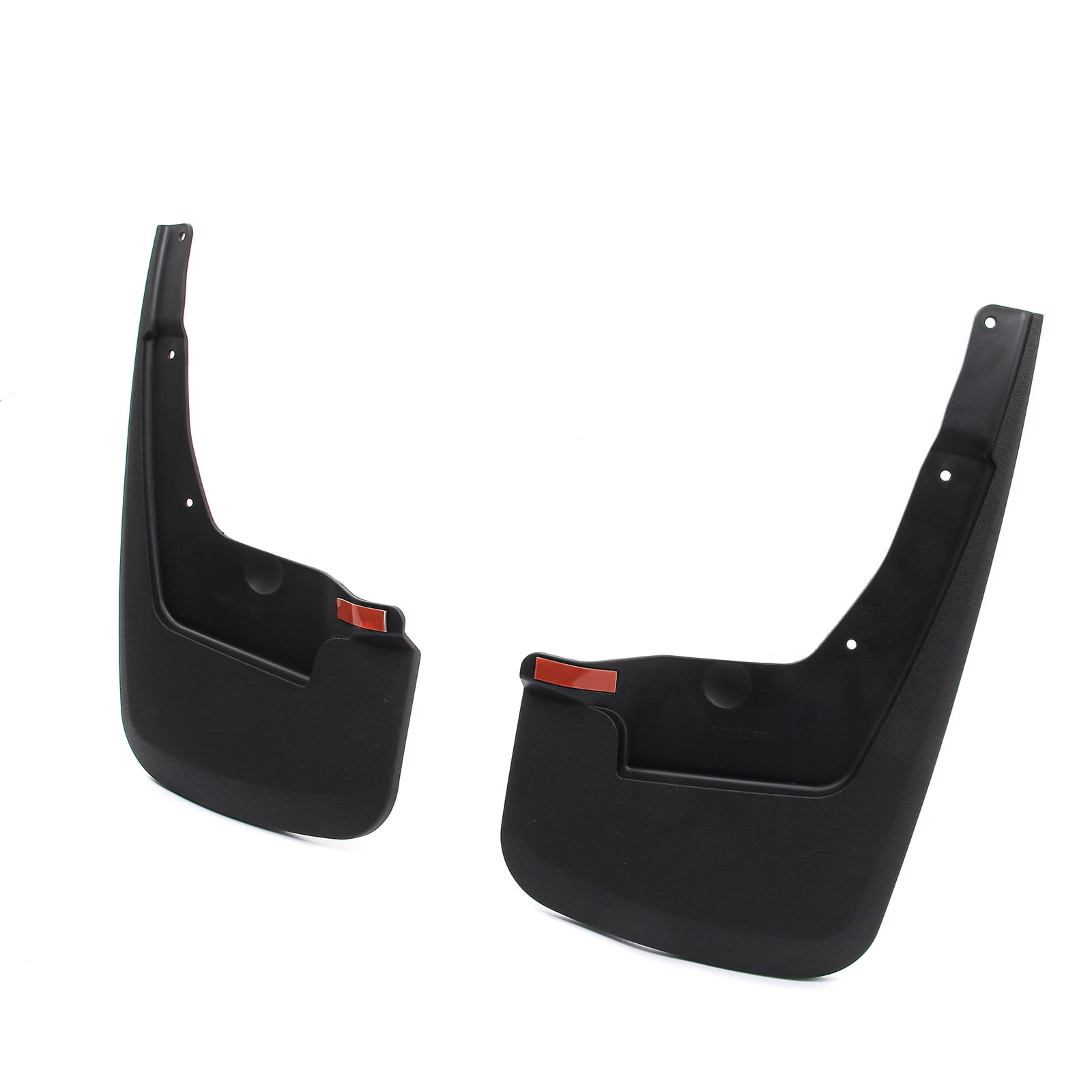 Ikon Motorsports Mud Flaps Splash Guards Fits 2019-2024 Dodge Ram 1500 W/o Fender Flares, Textured Black PP Front & Rear Side Mudflaps Accessories 4PCS