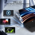 thumbnail image 5 of 17.3" FHD 144Hz Professional AI Laptop - AMD Ryzen AI 370 64GB DDR5 RAM 2TB SSD (50 TOPS NPU) with Radeon 890M Graphics USB 4.0 eGPU Support 100W PD Charging Local AI Workstation Black, 5 of 7