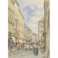 thumbnail image 2 of Franz Alt 18x24 Gold Ornate Framed and Double Matted Museum Art Print Titled - Weihburggasse (1877), 2 of 4