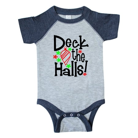 

Inktastic Deck the Halls Christmas Ornament Gift Baby Boy or Baby Girl Bodysuit