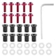 thumbnail image 1 of de parabrisas, pantalla 10pcs Motocicleta Parabrisas Pernos Tuercas Arandelas Universal Moto Carenado Kit de montajeRojoLandVehicles Fyydes Descripción de la referencia, 1 of 6