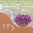 thumbnail image 4 of Strong, Breathable Felt Hanging Basket Liners for Plants and Flowers, Coconut Liners Alternative Replacement, with Water Retention and Bird Nesting Prevention, 4 of 7