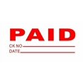thumbnail image 1 of Business Stamp Self Inking Stamp Stamps for Business Office Stamp Accounting Stamp Ink Stamp for Business Self Ink Stamp Rubber Stamp Rectangle Paid with Check & Date Stamp, 1 of 2