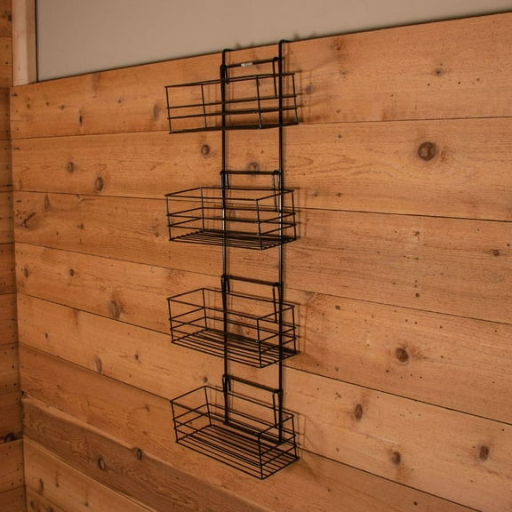 Easy-Up Mini Basket Groom Room Rack | Includes 4 Baskets | 2" Stall Board