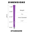 thumbnail image 4 of SAPLIZE Golf Grips 13 Pack Standard Size Including FREE 15 Tapes, Rubber Golf Club Grips, Purple, 4 of 5