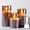 Gray, variant on Glass battery powered LED flameless candles with remote control and timer, real wax candles, warm-toned flickering light, suitable for holiday, wedding, and home party decorations (3-pack).