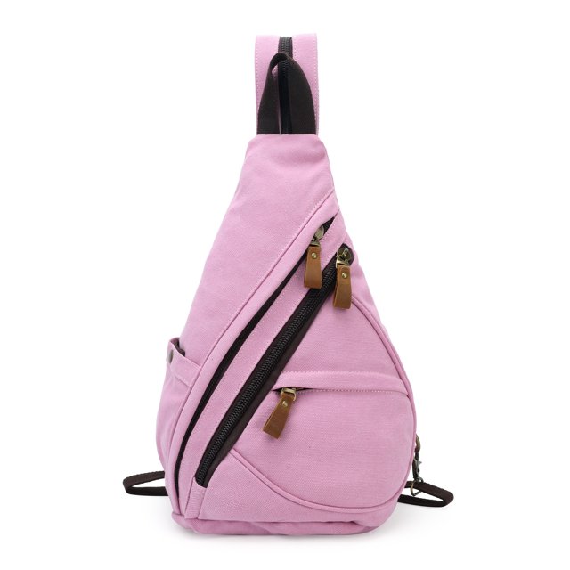 Mochila de lona para hombre, multifuncional, con capacidad para un solo hombro o dos hombros, bolso bandolera grande