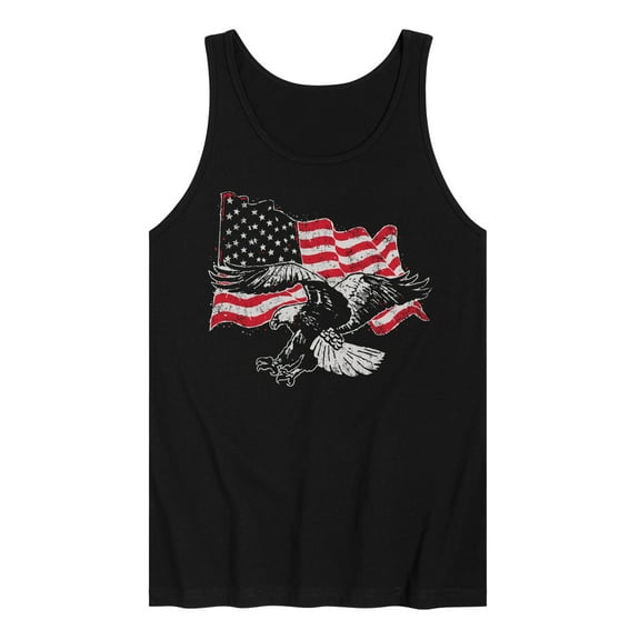 Instant Message - Eagle Flag   - Men's Jersey Tank Top